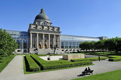 Bayerische Staatskanzlei, Bavarian State Chancellery, Hofgarten garden, Munich, Bavaria, Germany, Europe