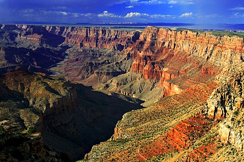 Navajo Point at sunset, South Rim, Grand Canyon National Park, Arizona, USA