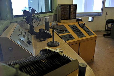 Central control room in the prison, Alcatraz Island, California, USA