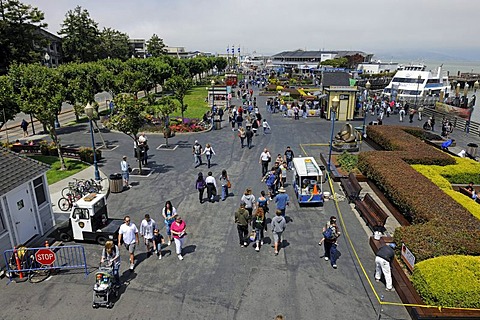 Pier 39 and Fisherman's Wharf, San Francisco, California, USA