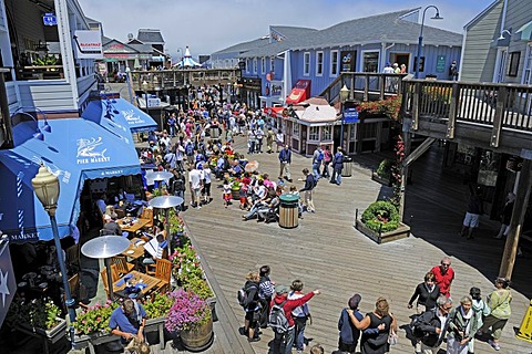 Pier 39 and Fisherman's Wharf, San Francisco, California, USA