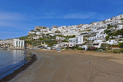 View of Peschici, Foggia Province, Apulia, Puglia, Gargano, Adria, Italy, Europe