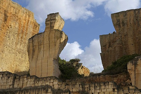 Open-air museum quarry Pedreres de s'Hostal, Menorca, Balearic Islands, Spain, Europe