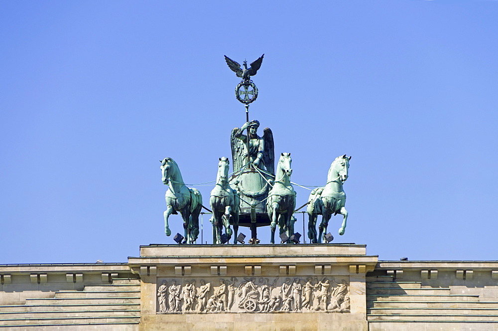 Quadriga, Brandenburg Gate, Berlin, Germany, Europe