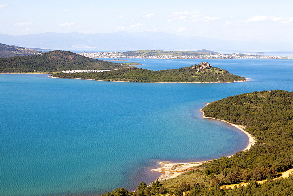 View from Devil's Mountain on the Turkish Aegean Sea, Turkey