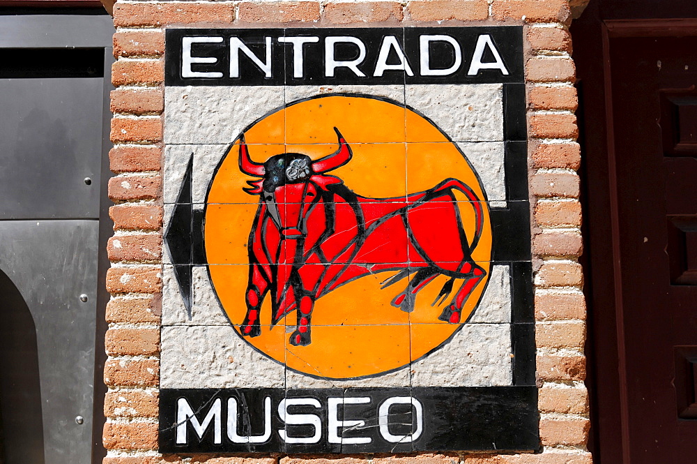 Entrada Museo museum entrance, bullring Las Ventas, Madrid, Spain, Europe