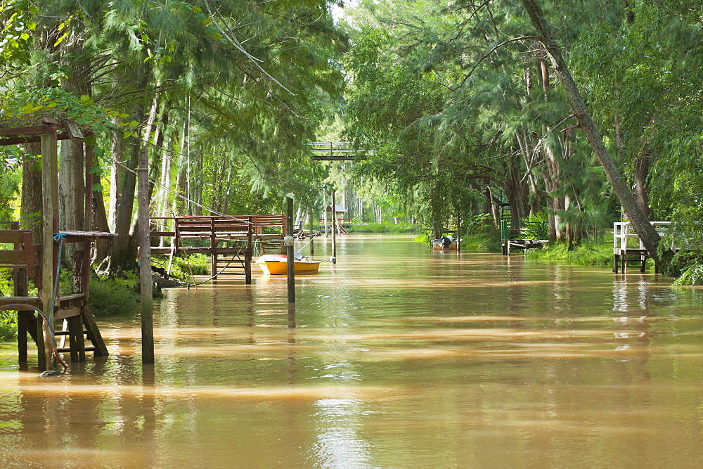 Canal, Parana delta, Tigre, Buenos Aires, Argentina, South America