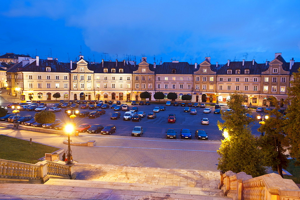 Ensemble Plac Zamkowy square, Lublin, Lublin province, Poland