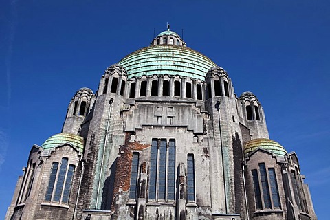 The Basilica of Sacre Coeur et Notre Dame de Lourdes, Cointe, Liege, Wallonia or Walloon Region, Belgium, Europe