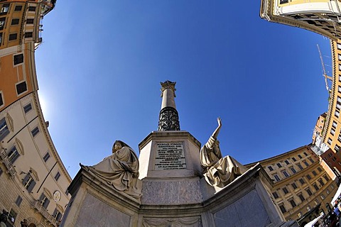 Colonna dell 'Immacolata in Piazza Mignanelli, Rome, Lazio, Italy, Europe