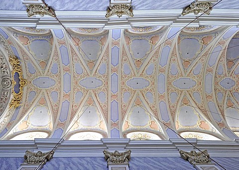 Goettweig Abbey, Baroque ceiling construction, Goettweiger Berg, UNESCO World Heritage Site Wachau, Lower Austria, Austria, Europe