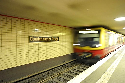 S-Bahn, Oranienburgerstrasse station, Germany, Europe