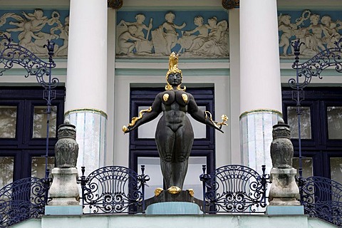 Ernst Fuchs Museum, former mansion of architect Otto Wagner, Gruenderzeit, Vienna, Austria, Europe, PublicGround