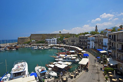 Harbour of Girne or Kyrenia, Northern Cyprus, Cyprus