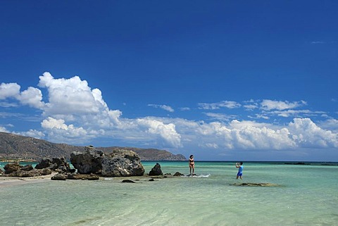 Elafonisi beach, south-west coast, Crete, Greece, Europe