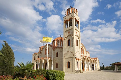 Church in Paralimni near Ayia Napa, Southern Cyprus, Cyprus