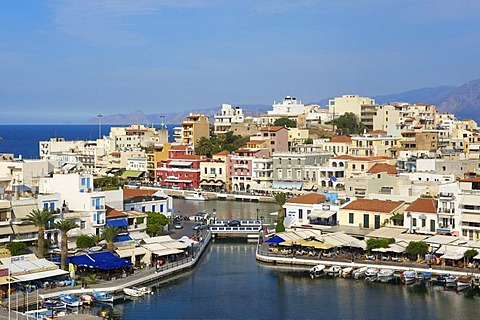 Voulismeni Lake in Agios Nikolaos, Crete, Greece, Europe