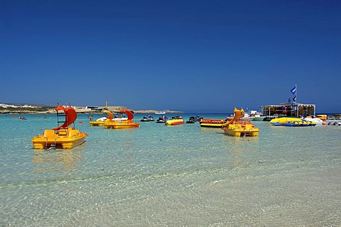 Water sports on Nissi Beach, Ayia Napa, Southern Cyprus, Cyprus