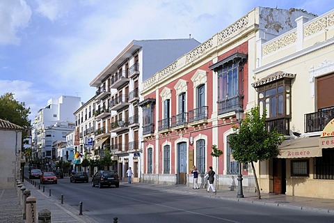 Calle Virgen de la Paz, Ronda, Malaga Province, Andalusia, Spain, Europe