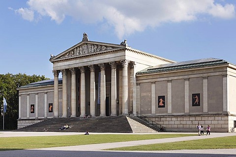 Staatliche Antikensammlungen, State Collections of Antiquies, Koenigsplatz square, Munich, Upper Bavaria, Bavaria, Germany, Europe, PublicGround