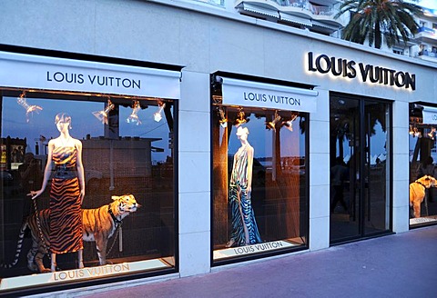 Louis Vuitton store in Cannes, France, Europe