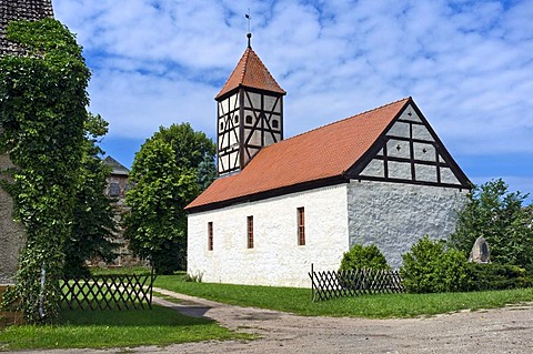 Mahlenzien village church, village of Kirchmoeser, Brandenburg an der Havel, Brandenburg, Germany, Europe