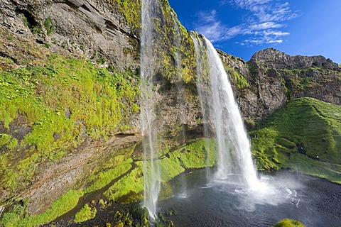 Seljalandsfoss waterfall, southern Iceland, Europe