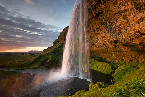 Seljalandsfoss waterfall, southern Iceland, Europe