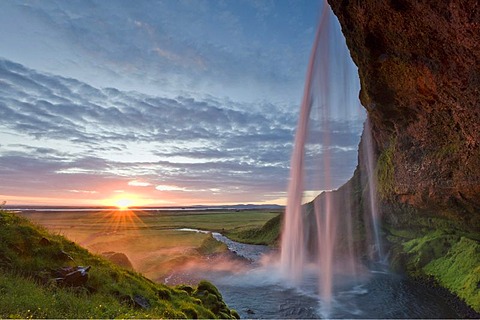 Seljalandsfoss waterfall, southern Iceland, Europe