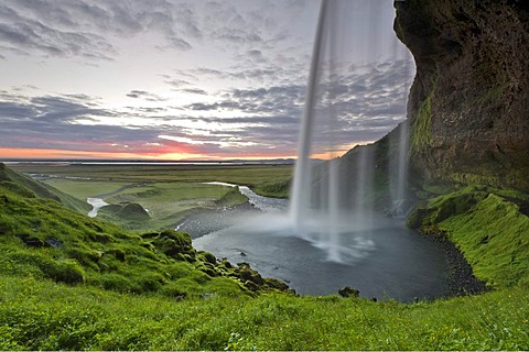 Seljalandsfoss waterfall, southern Iceland, Europe