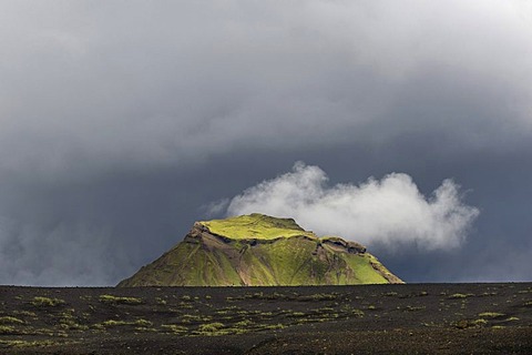 Mt. Hattfell or Hattafell at Emstrur, Laugavegur, Icelandic highlands, Iceland, Europe