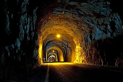 Tunnel to Gasadalur, Vagar, Faroe Islands, North Atlantic