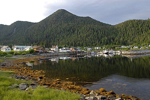 First Nation village of the Gitga'ata people, Tsimshian, Hartley Bay, British Columbia, Canada, North America