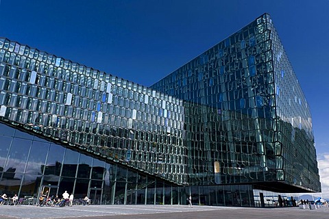 Harpa concert hall, new landmark of Reykjavik, Iceland, Europe