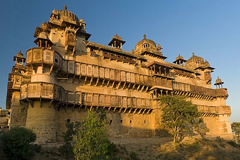 Jehangir Mahal Palace, Orchha, Madhya Pradesh, North India, India, Asia