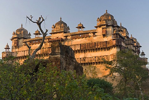 Jehangir Mahal Palace, Orchha, Madhya Pradesh, North India, India, Asia