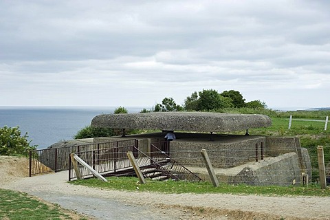 Atlantic Wall, D-Day, a German command post, fire control station at Longues sur Mer, Normandy, France, Europe