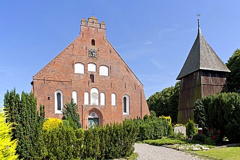 Church in Landkirchen, Fehmarn island, Schleswig-Holstein, Germany, Europe
