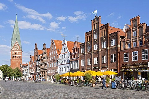 Johanniskirche church, Am Sande, Lueneburg, Lower Saxony, Germany, PublicGround