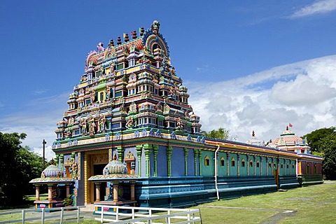 Tamil temple Le Colosse, Hindu temple, near Saint-Andre, Reunion island, Indian Ocean