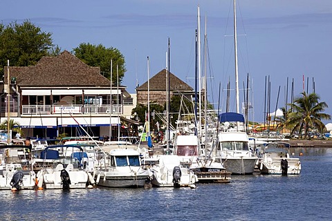 Marina of Saint-Gilles-les-Bains, La Reunion island, Indian Ocean