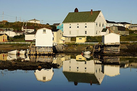 Houses and harbour of Twillingate, Newfoundland, Canada, North America