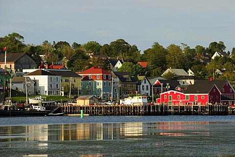 The harbor and the houses of Lunenburg, UNESCO World Heritags Site, Nova Scotia, Canada