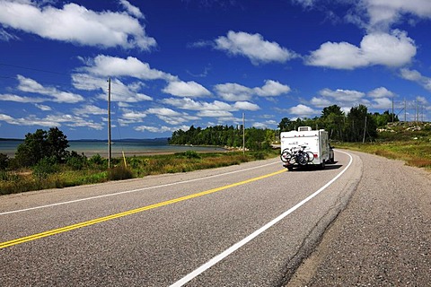 Road along Lake Superior, Ontario, Canada