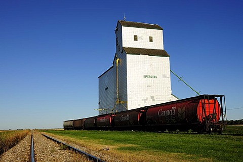 Granary, grain elevator, Manitoba, Canada