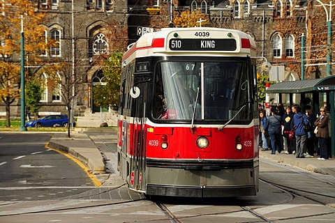 Streetcar in Toronto, Ontario, Canada