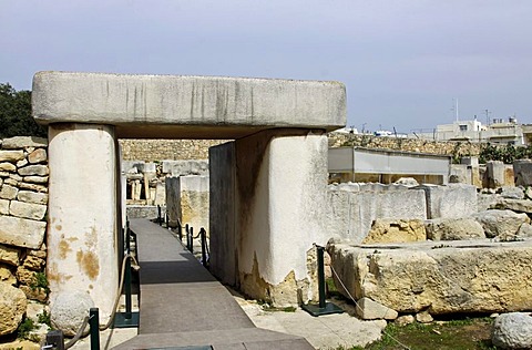 Neolithic, megalithic Tarxien Temples, UNESCO World Heritage Site, Paola, Malta, Europe