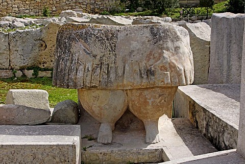 Magna Mater, statue, neolithic, megalithic Tarxien Temples, UNESCO World Heritage Site, Paola, Malta, Europe