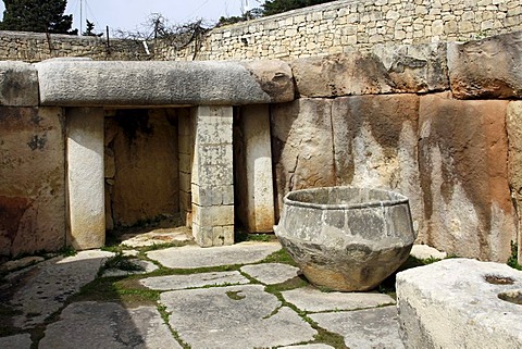 Neolithic megalithic temple, Tarxien Temples, UNESCO World Heritage Site, Paola, Malta, Europe