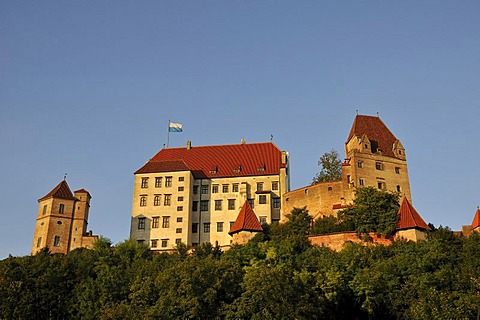 Exterior view, Burg Trausnitz Castle, Landshut, Lower Bavaria, Bavaria, Germany, Europe